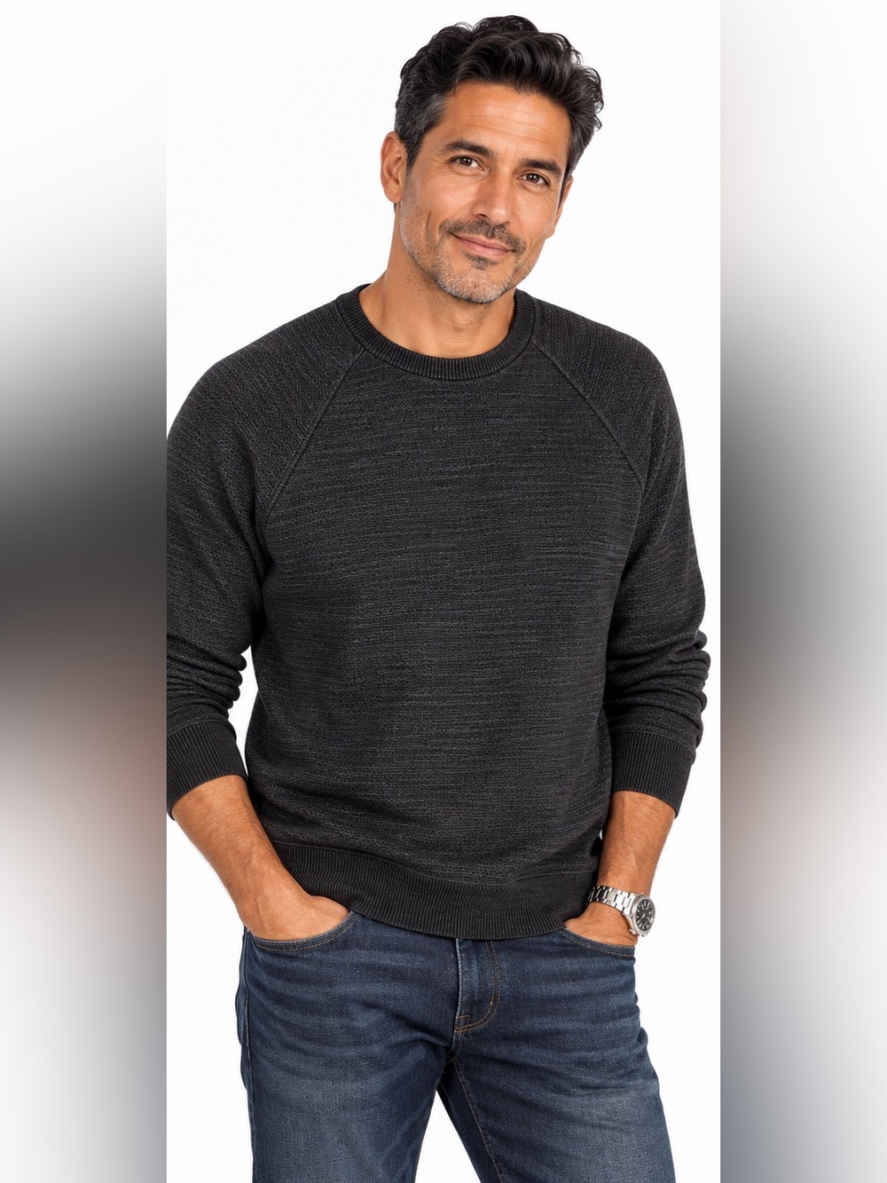 J. Crew Men’s Charcoal Crewneck Sweater
